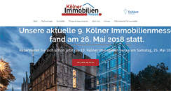 Desktop Screenshot of koelner-immobilienmesse.de